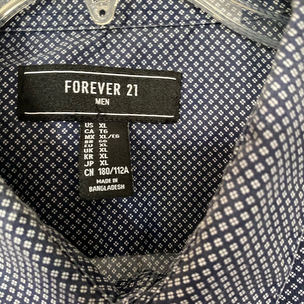 Long Sleeve Blue Forever 21 Mens - Picture 4 of 5